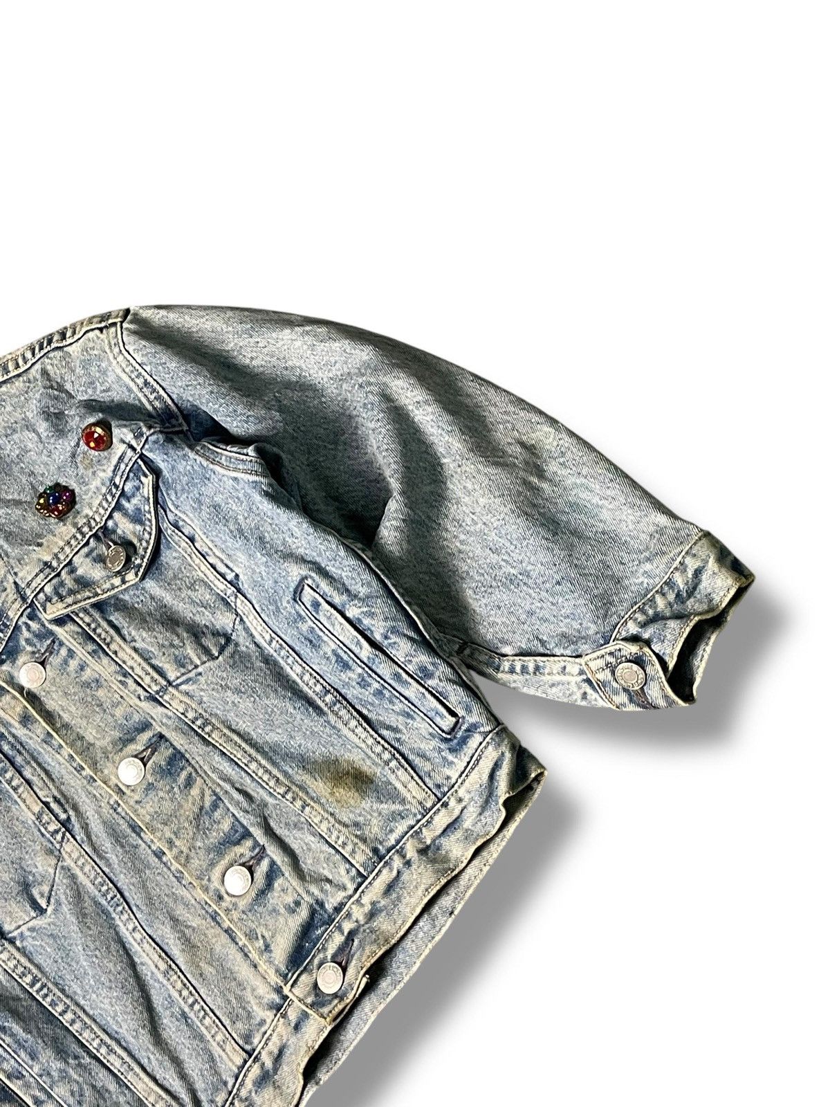 Gap × Vintage VTG Gap Denim Jacket Women (4) Size XS / US 0-2 / IT 36-38 - 3 Thumbnail