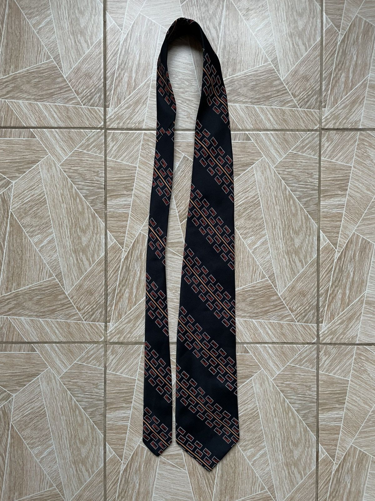 Givenchy × Vintage Luxury Givenchy Gentlemen Paris Made In France Cotton Tie Size ONE SIZE - 5 Thumbnail