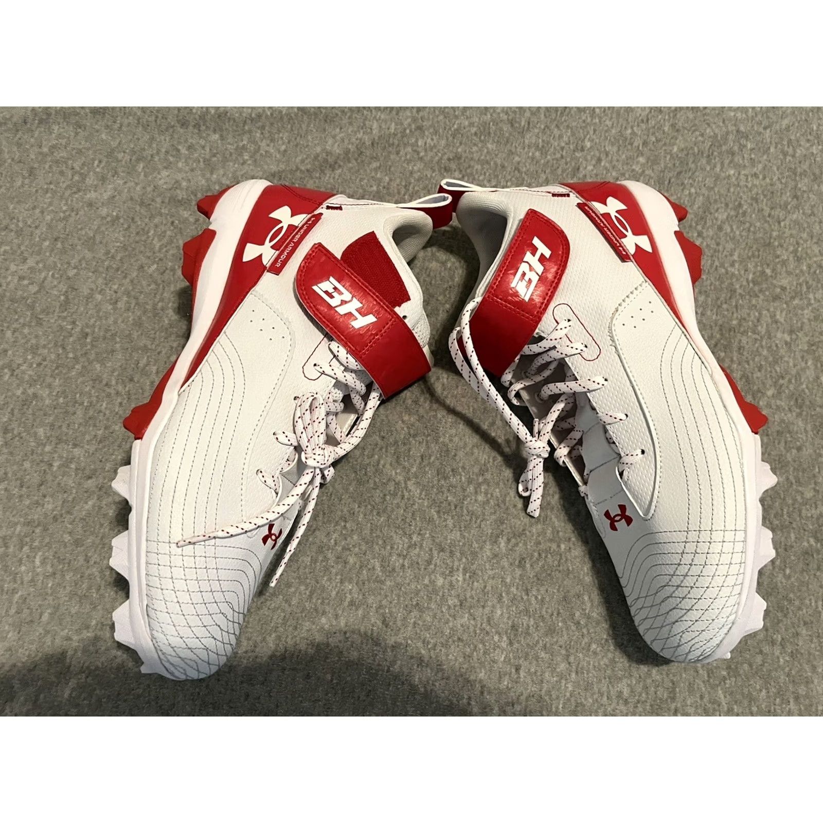 Under Armour Under Armour Bryce Harper 7 Cleats Baseball Mens Size 13 Red New Size US 13 / EU 46 - 4 Thumbnail
