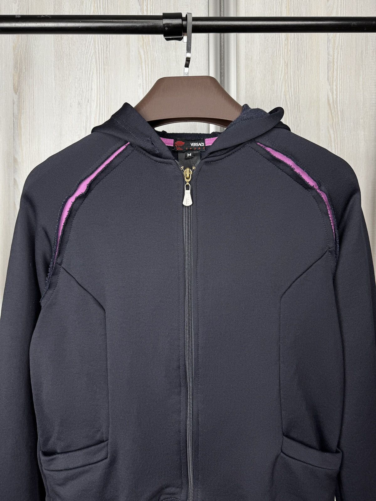 Versace Versace Sport Full Zip Hoodie Big Back Logo Womens size M Size M / US 6-8 / IT 42-44 - 5 Thumbnail