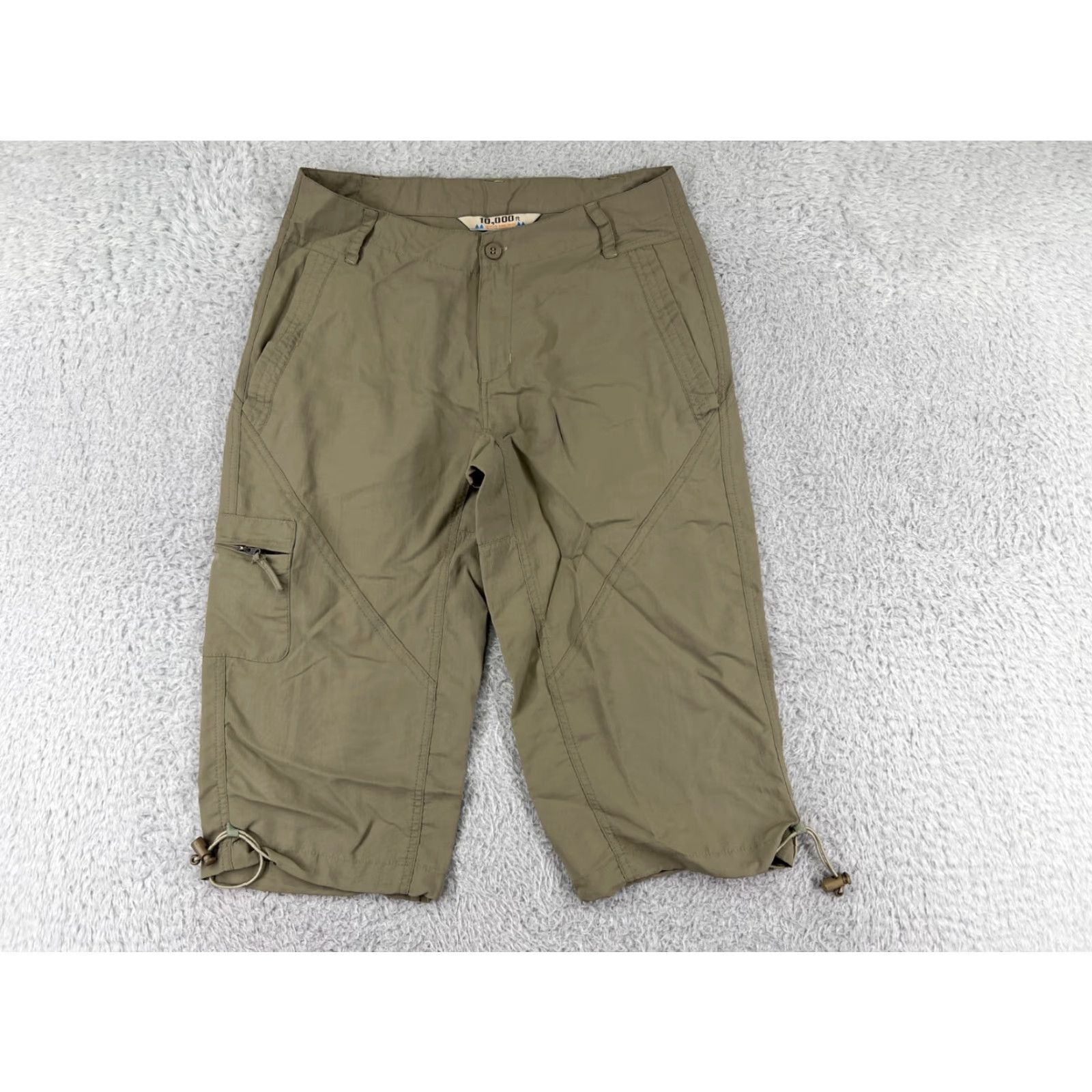 Vintage 10,000 FT ABOVE SEA LEVEL Pants Women 6 Beige Nylon Hiking Camping Fishing Cargo Size 28" / US 6 / IT 42 - 2 Thumbnail