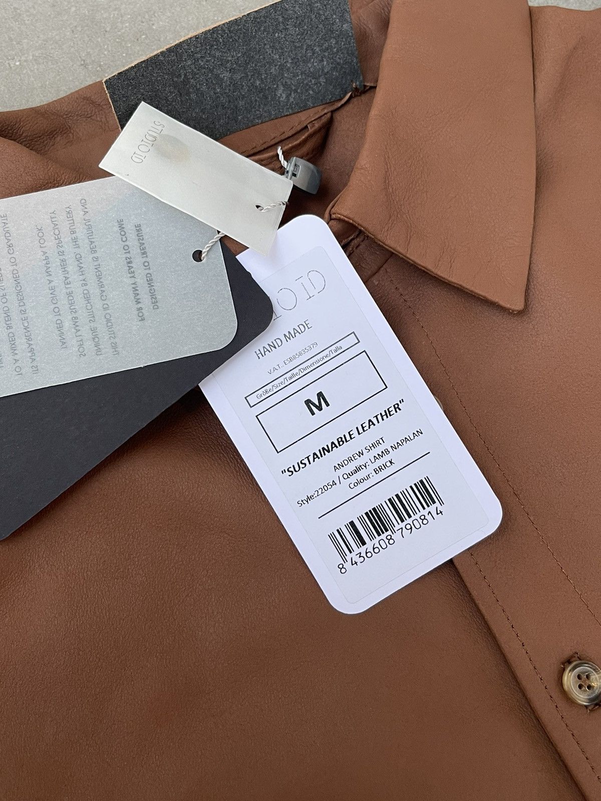 Other !DS! SS23 Studio ID Andrew Brown Leather Shirt Size US M / EU 48-50 / 2 - 22 Thumbnail