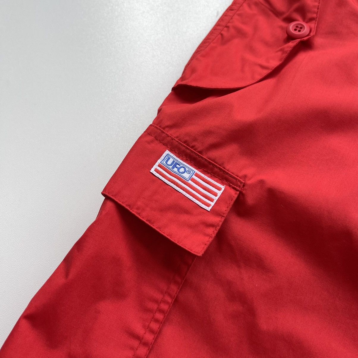 Vintage UFO Vintage Baggy Cargo Pants Red Y2K Size US 30 / EU 46 - 8 Thumbnail