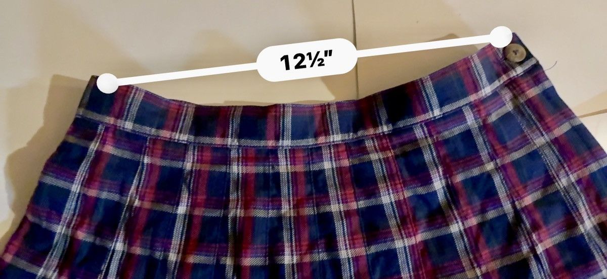 Other Vintage 80s Palmetto’s Plaid Pleated Mini Skirt Size 25" / US 0 / IT 36 - 4 Thumbnail