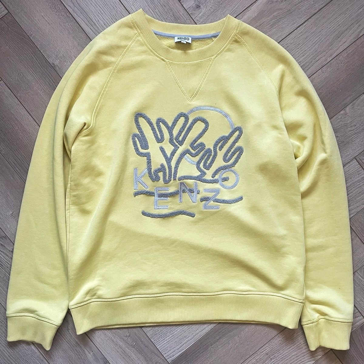Kenzo Kenzo Paris Yellow Dancing Cactus Sweatshirt Size US L / EU 52-54 / 3 - 4 Thumbnail