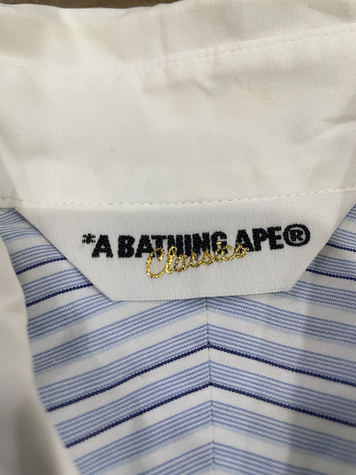 Bape Bape Classic Striped Buttons Shirt Size US S / EU 44-46 / 1 - 4 Thumbnail