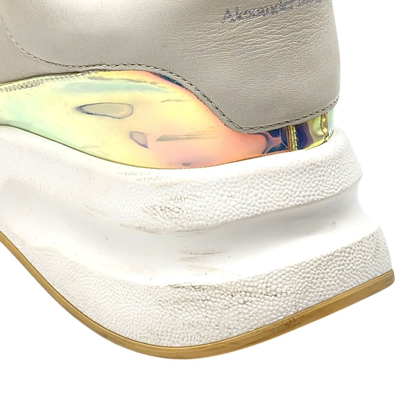 Alexander McQueen Leather Iridescent Trim Multi Sneakers EU 46 US 13 Size US 13 / EU 46 - 9 Thumbnail
