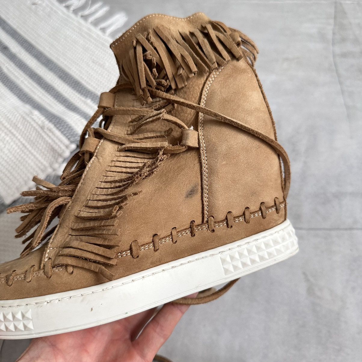 Isabel Marant Fringe Isabel Marant Vibe Bobby Bekett Wedge Sneakers Shoes Size US 8 / IT 38 - 9 Thumbnail