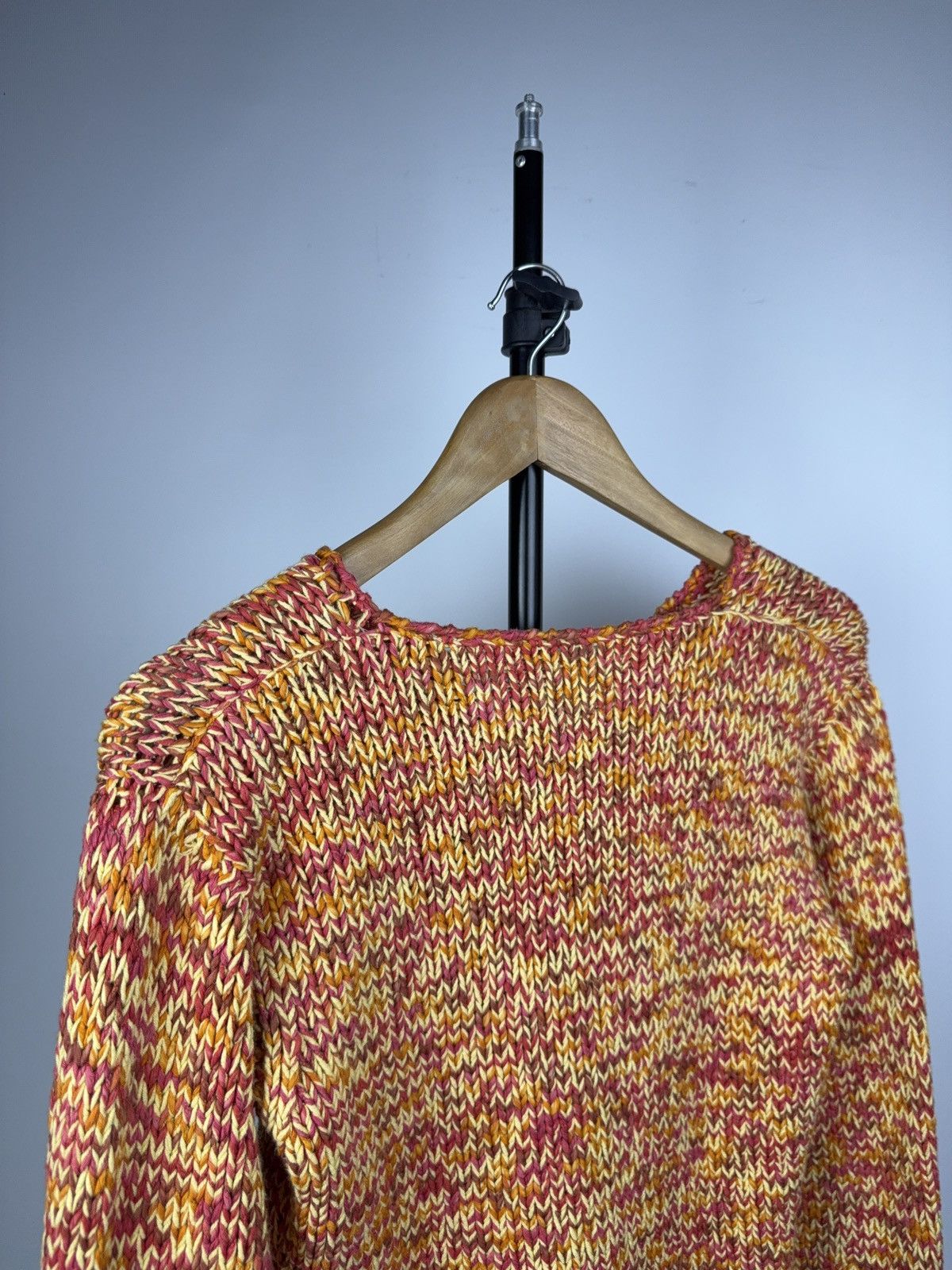 Japanese Brand Retro 00s Handmade Chunky Knit Sweater Boho Multicolor Y2K Size M / US 6-8 / IT 42-44 - 8 Thumbnail