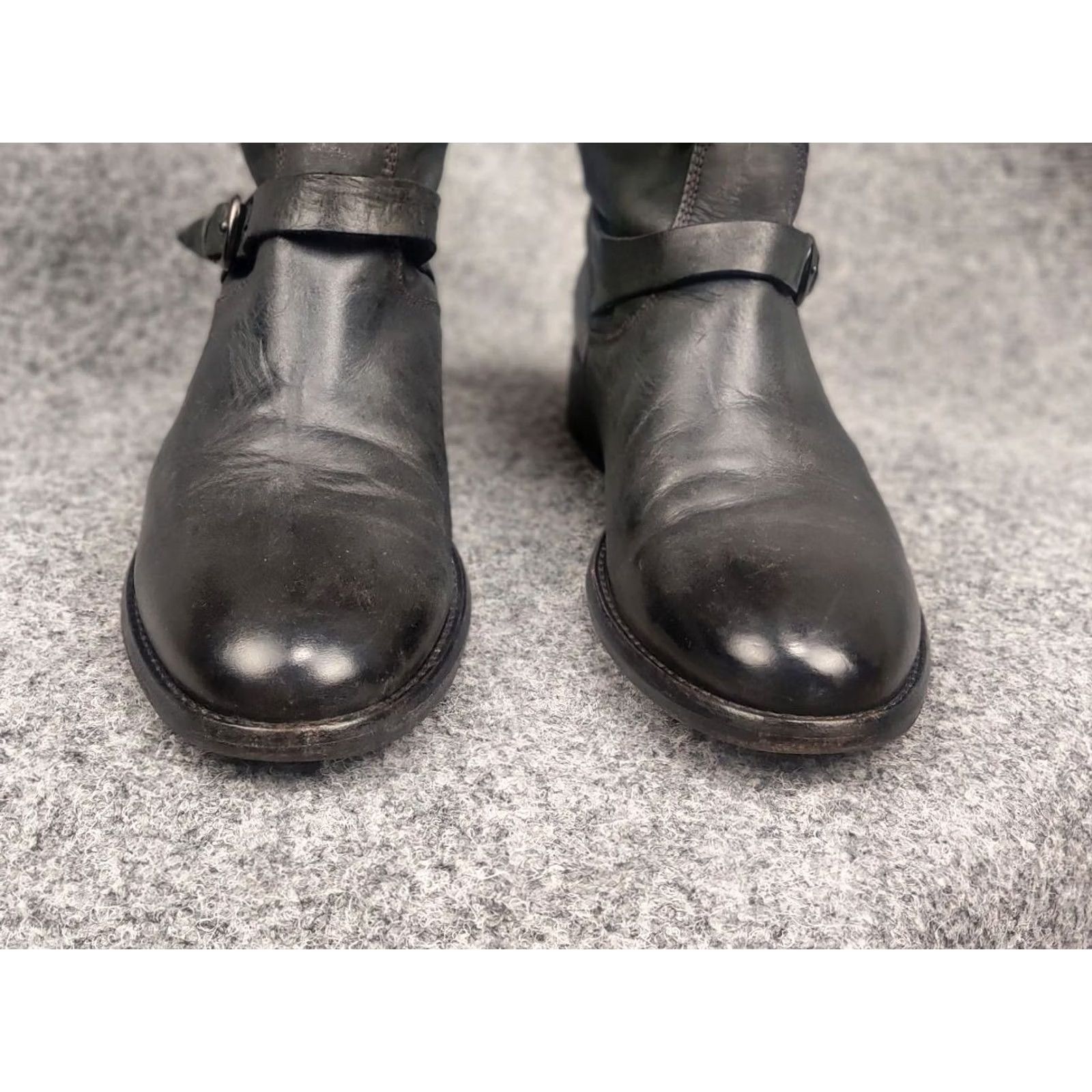 Belstaff Belstaff Endurance Motorcycle Style Ankle Black Leather Logo Womens Boots Size US 10 / IT 40 - 7 Thumbnail