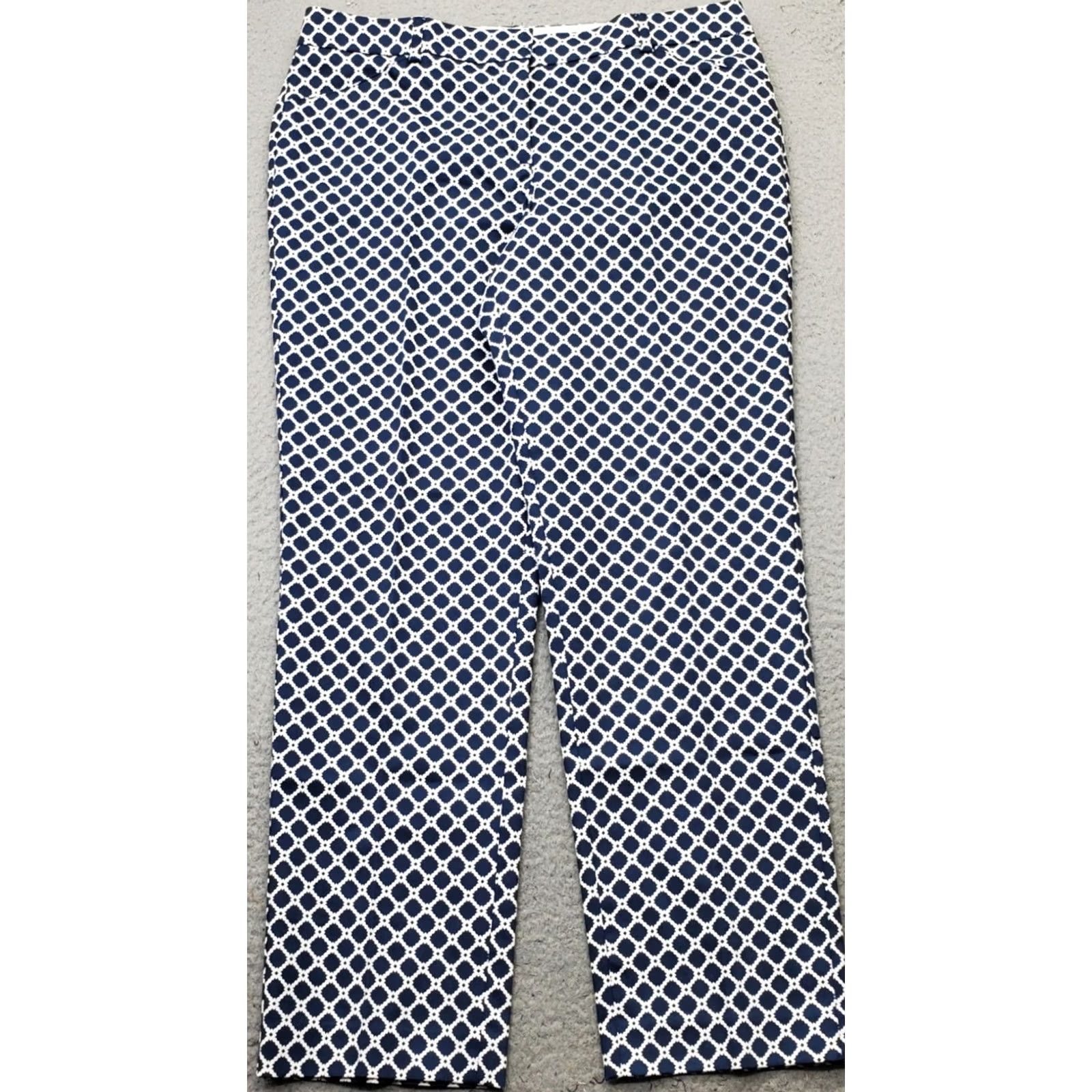Vintage Valerie Stevens Dress Pants Womens 10 Moroccan Print Flat Front Straight Multi Size 32" / US 10 / IT 46 - 2 Thumbnail