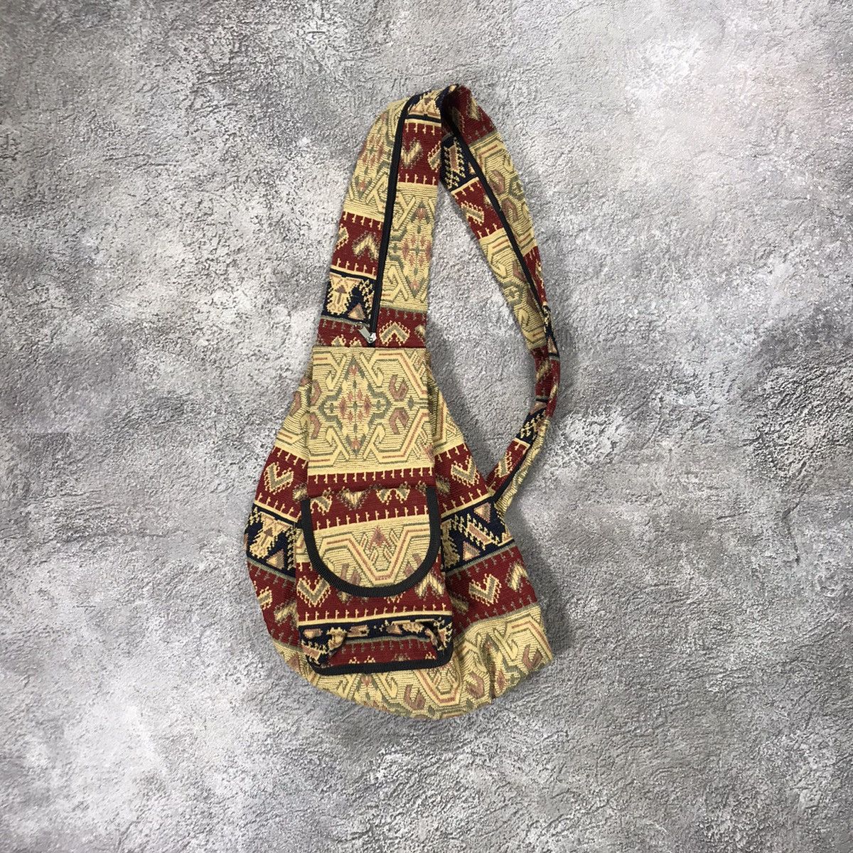 Vintage Vintage Y2K Japanese Crossbody Bag Archive Burgundy Boxy OS Size ONE SIZE - 1 Thumbnail