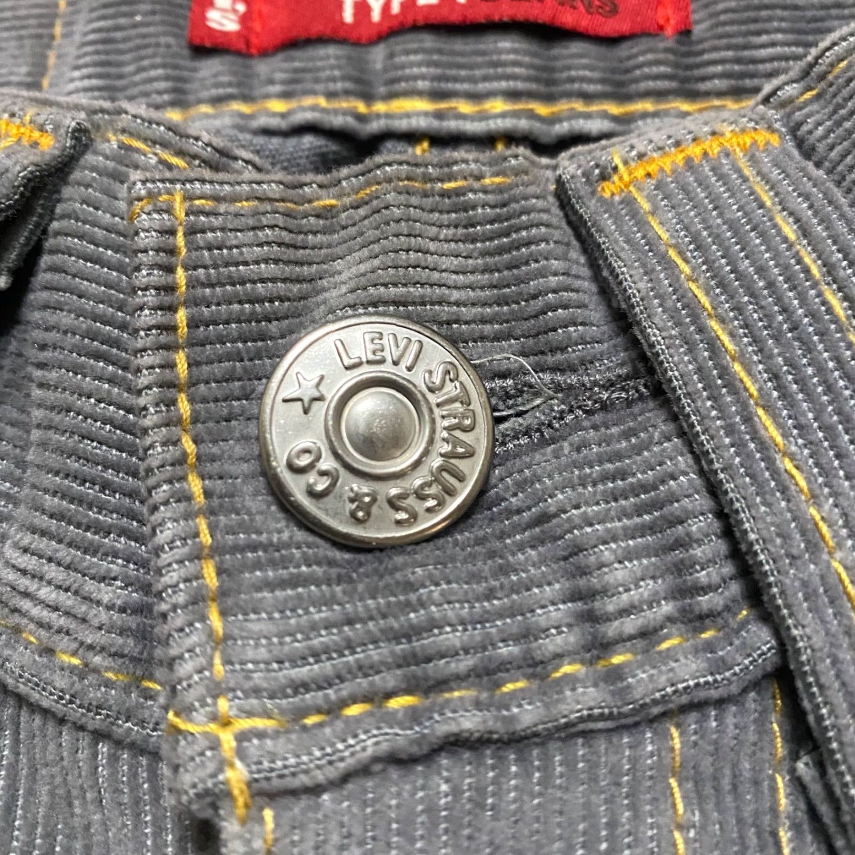 Levi's Levi's Womens XS Skirt Gray Corduroy Western Type 1 Straight Pencil Size 26" / US 2 / IT 38 - 4 Thumbnail