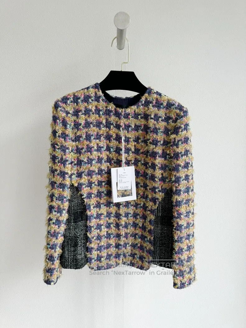 Chanel Chanel 22A woven stitched tweed coat Size XXS / US 00 / IT 34 - 1 Thumbnail