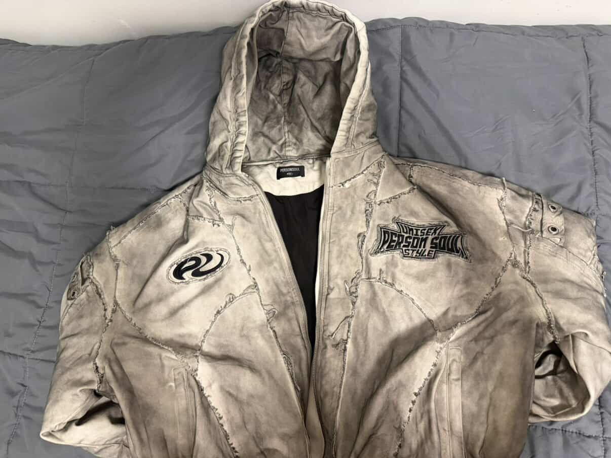 Other Personsoul Hand Brushed Dirty Cotton Jacket Size S / US 4 / IT 40 - 1 Thumbnail