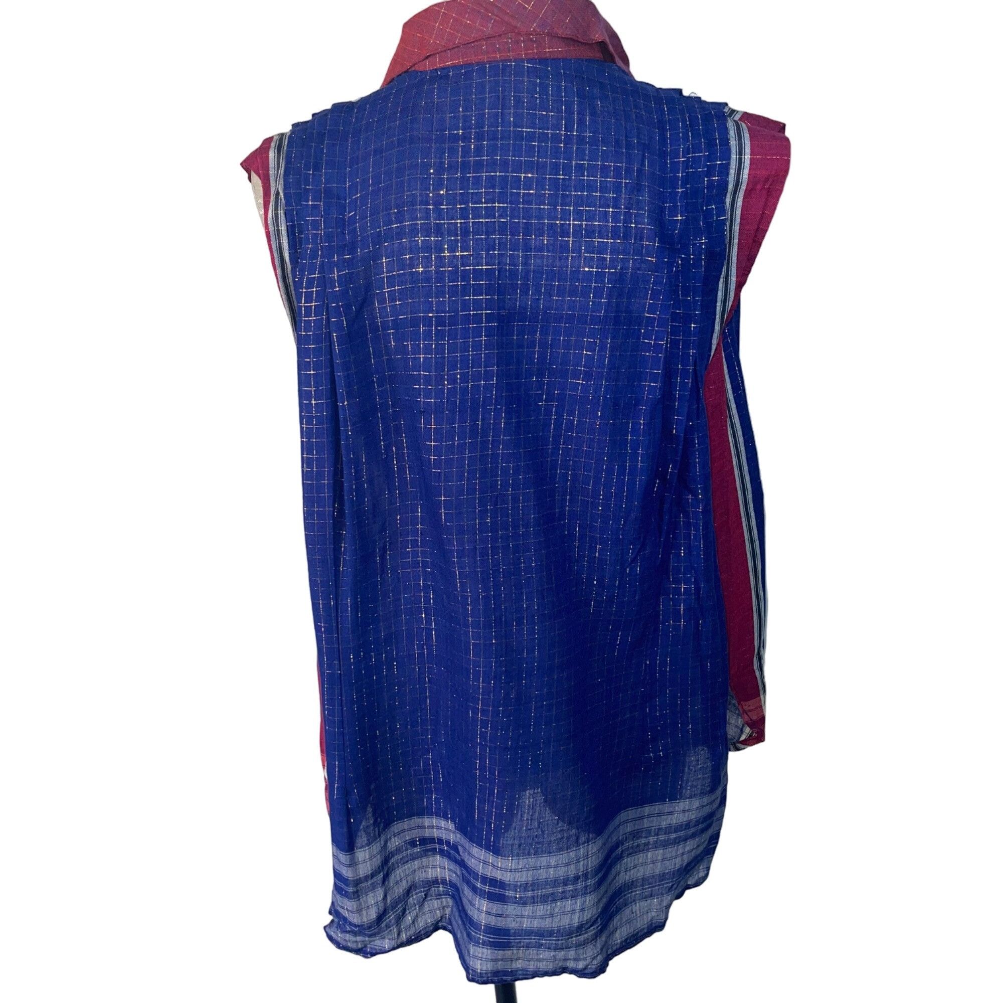 Vintage Indian Summer Vintage Womens Top Size M Blue Size M / US 6-8 / IT 42-44 - 2 Thumbnail