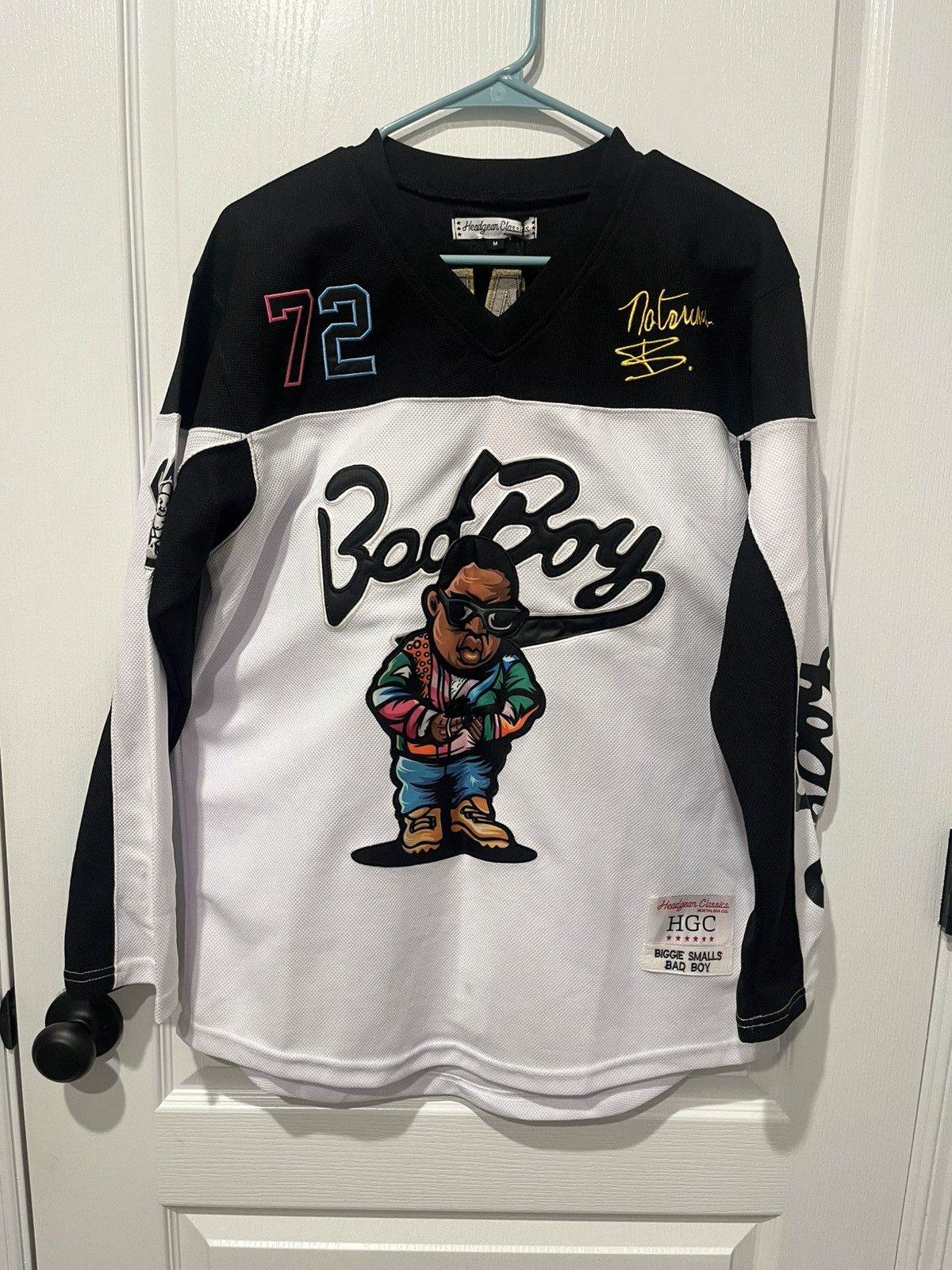Other Headgear Classics Biggie Smalls Bad Boy #72 Hockey Jersey Size US M / EU 48-50 / 2 - 1 Thumbnail