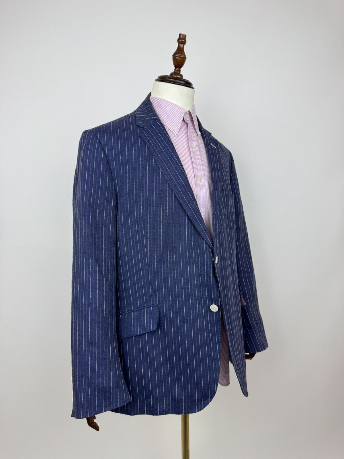 Marks & Spencer Mark&Spencer NOVA Luxury Fides Italian Fabric Linen Blazer Size 44R - 5 Thumbnail