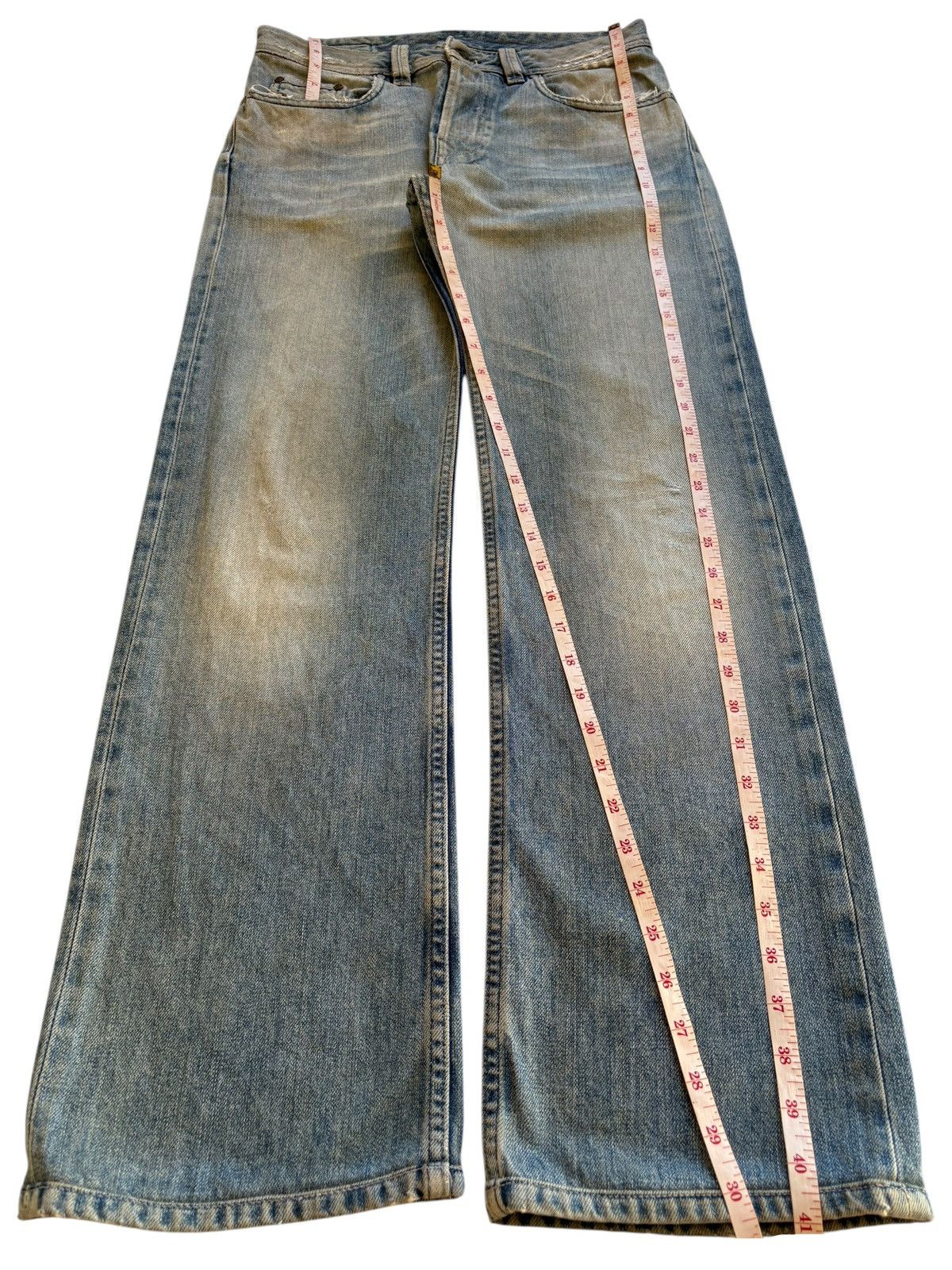 Diesel Vintage Italy Diesel Mud Wash Loose Baggy Jeans Size US 31 - 14 Thumbnail
