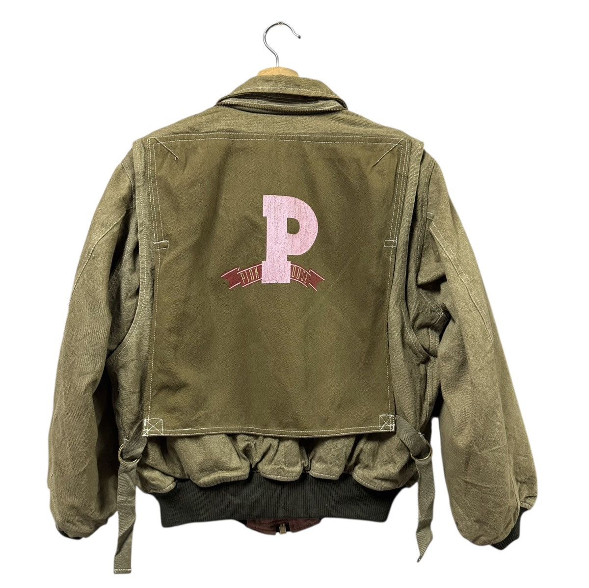 Karl Helmut Vtg🔥Pink House Karl Helmut Bomber Duck Canvas Bondage Jacket Size US M / EU 48-50 / 2 - 4 Thumbnail