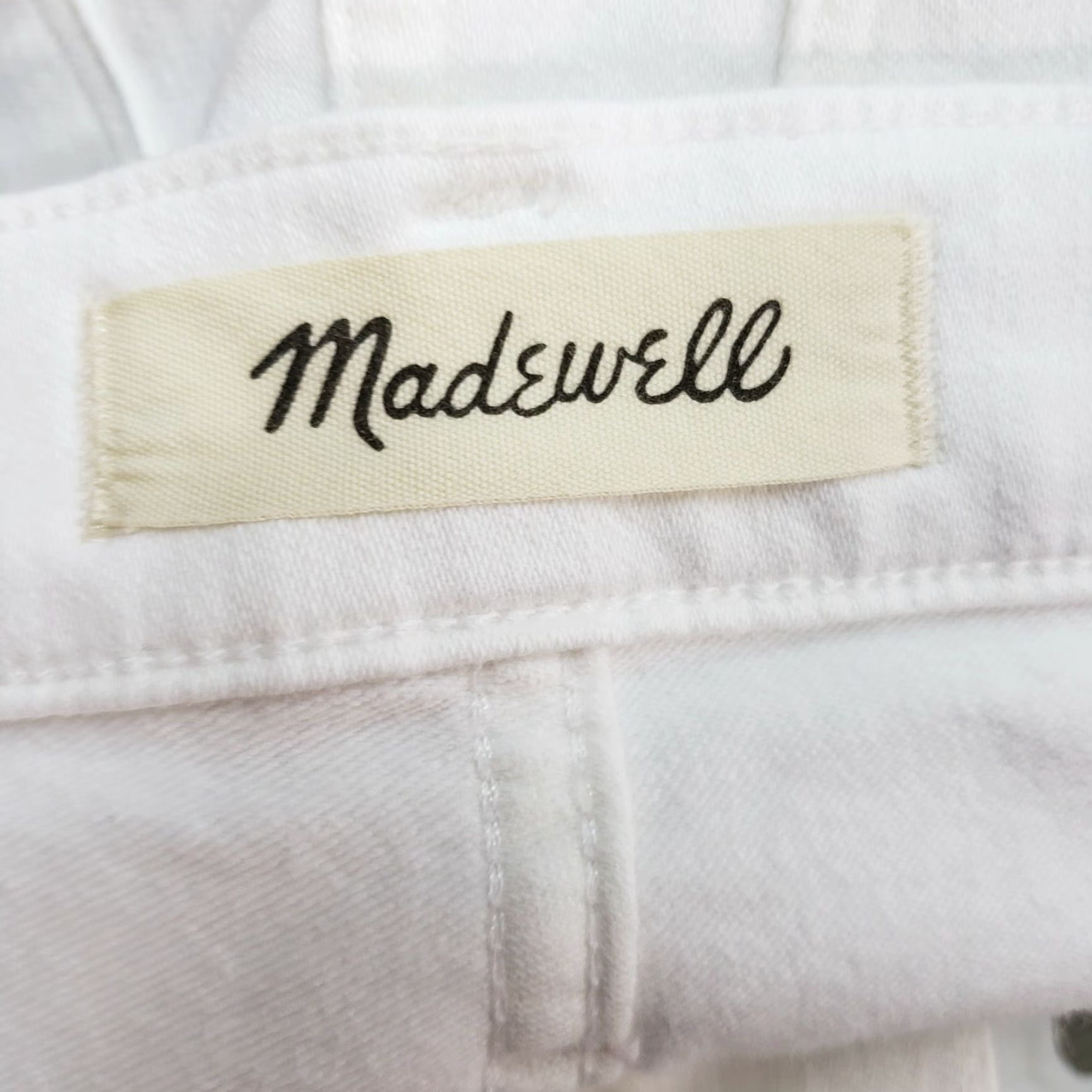 Madewell Madewell Jeans Womens 10" High Rise Skinny 28 White Size 28" / US 6 / IT 42 - 7 Thumbnail