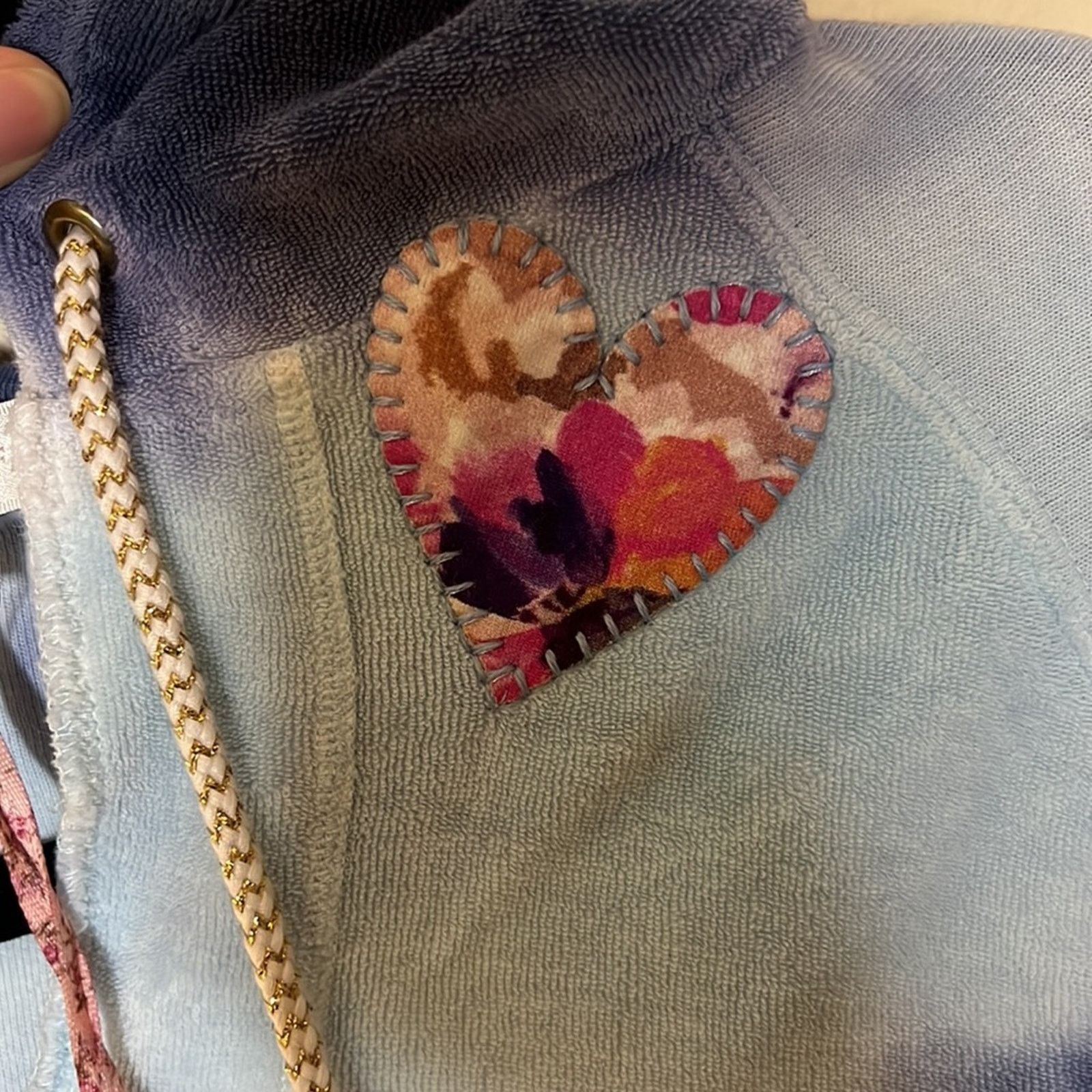 LoveShackFancy LoveShackFancy Kirby Hoodie Sweater- Blue Wave Size S Size S / US 4 / IT 40 - 10 Thumbnail