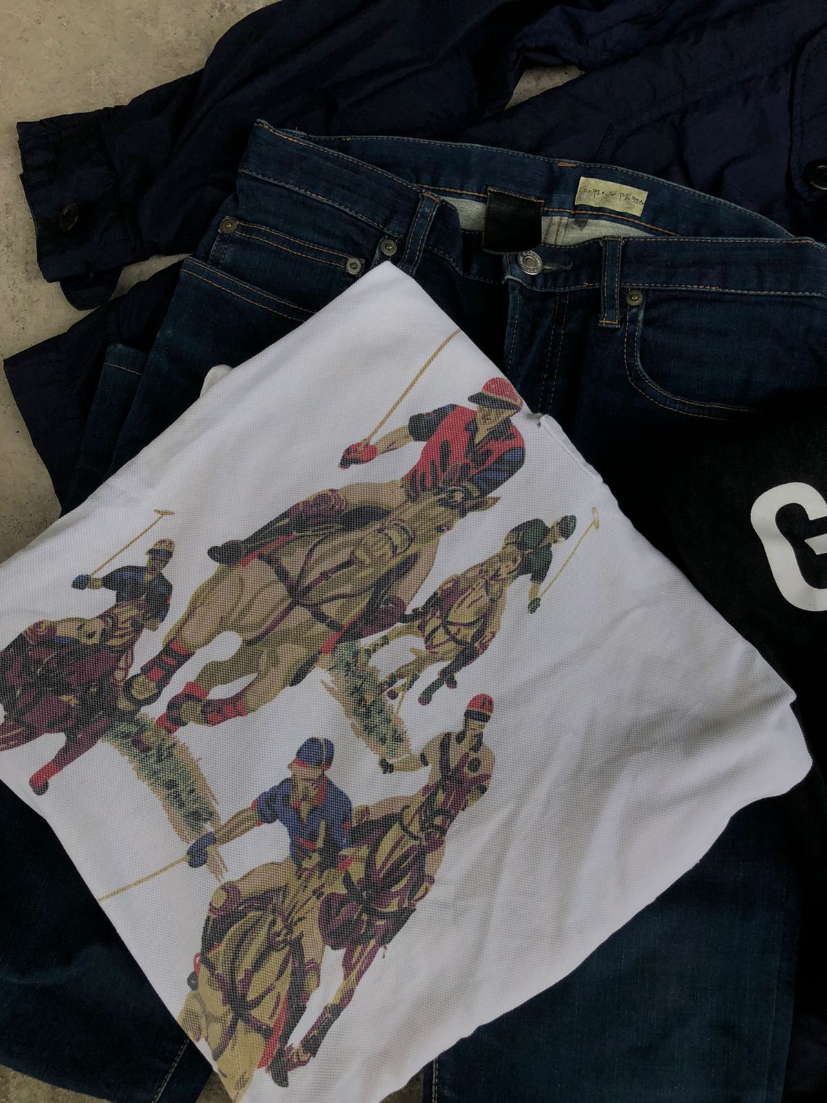 image of Polo Ralph Lauren x Ralph Lauren Ralph Laurent Five Horseman in White, Men's (Size Medium)