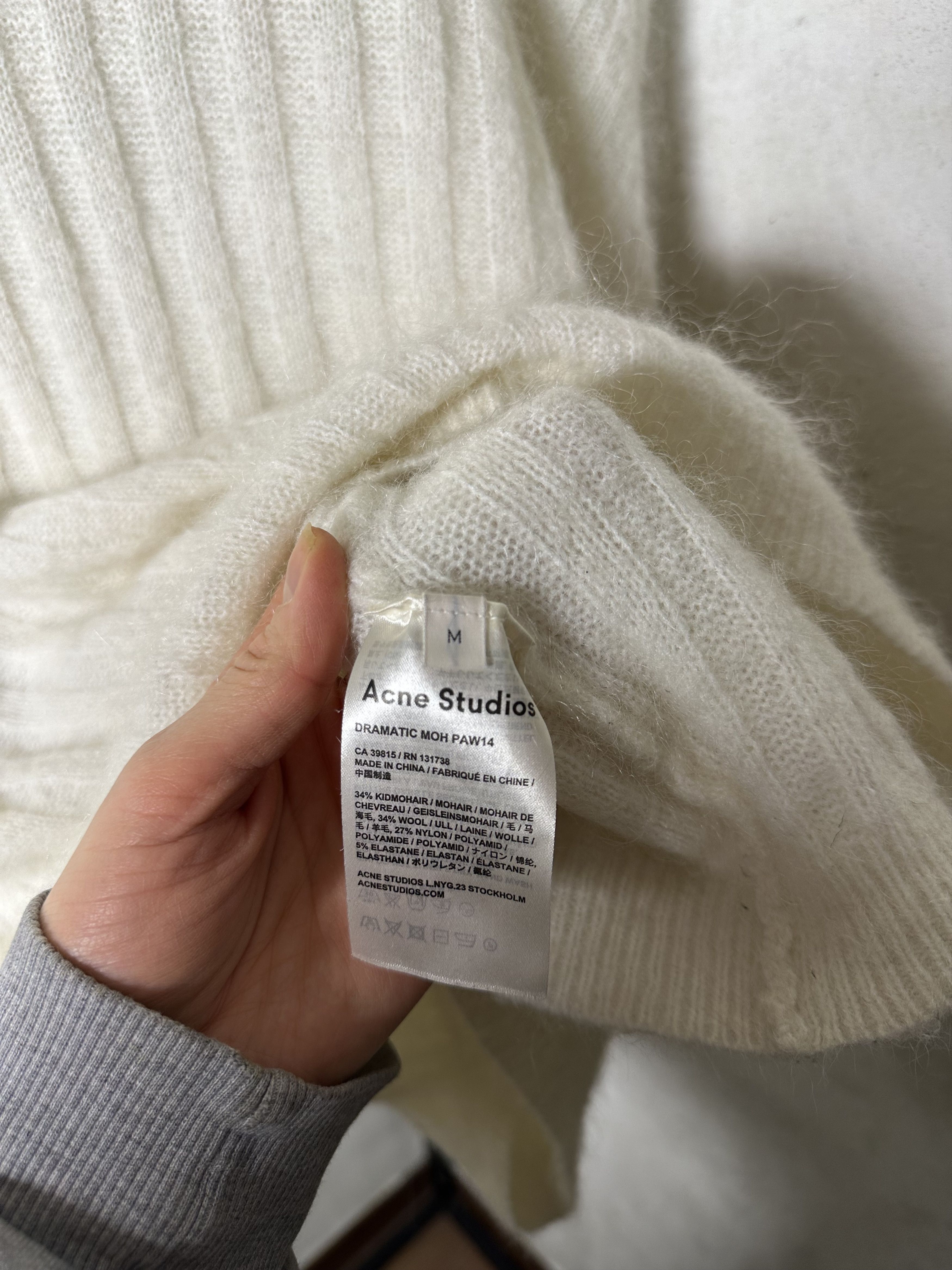 Acne Studios Acne Studios Dramatic Moh Ribbed Knitted Sweater Size M / US 6-8 / IT 42-44 - 3 Thumbnail