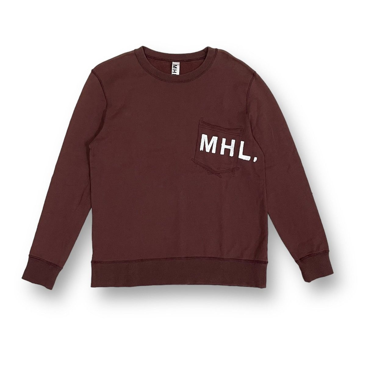 image of Mhl Single Pocket Margaret Howell in Maroon, Men's (Size Large)