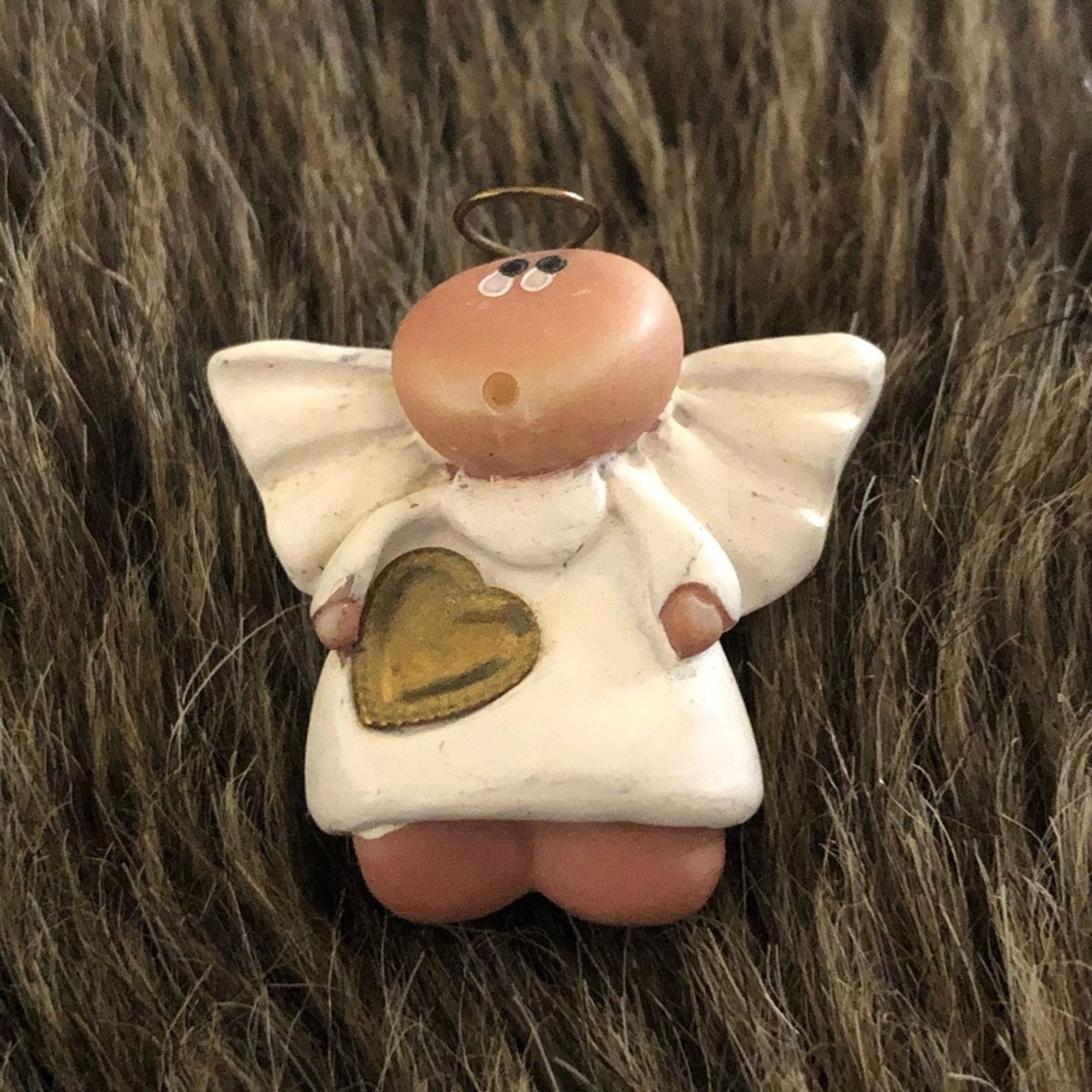Vintage 2001 Kirks Kritters Russ angel cheeks heart pin Size ONE SIZE - 1 Thumbnail