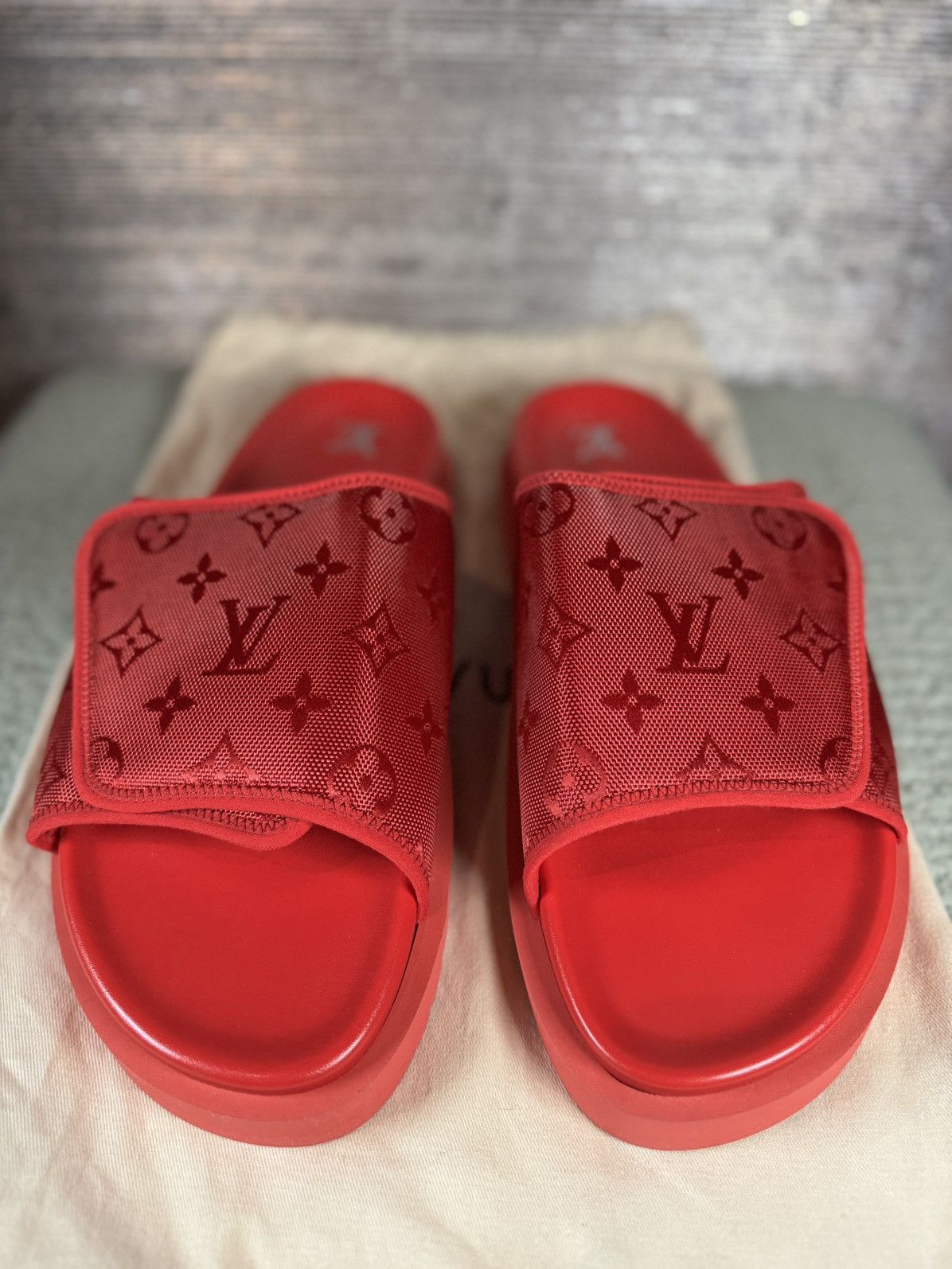 Louis Vuitton Louis Vuitton Monogram Slides Size US 13 / EU 46 - 1 Thumbnail