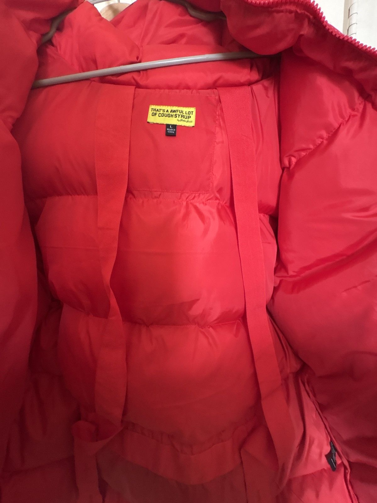 Awful Lot of Cough Syrup ALOC RED PUFFER JACKET Size US L / EU 52-54 / 3 - 3 Thumbnail