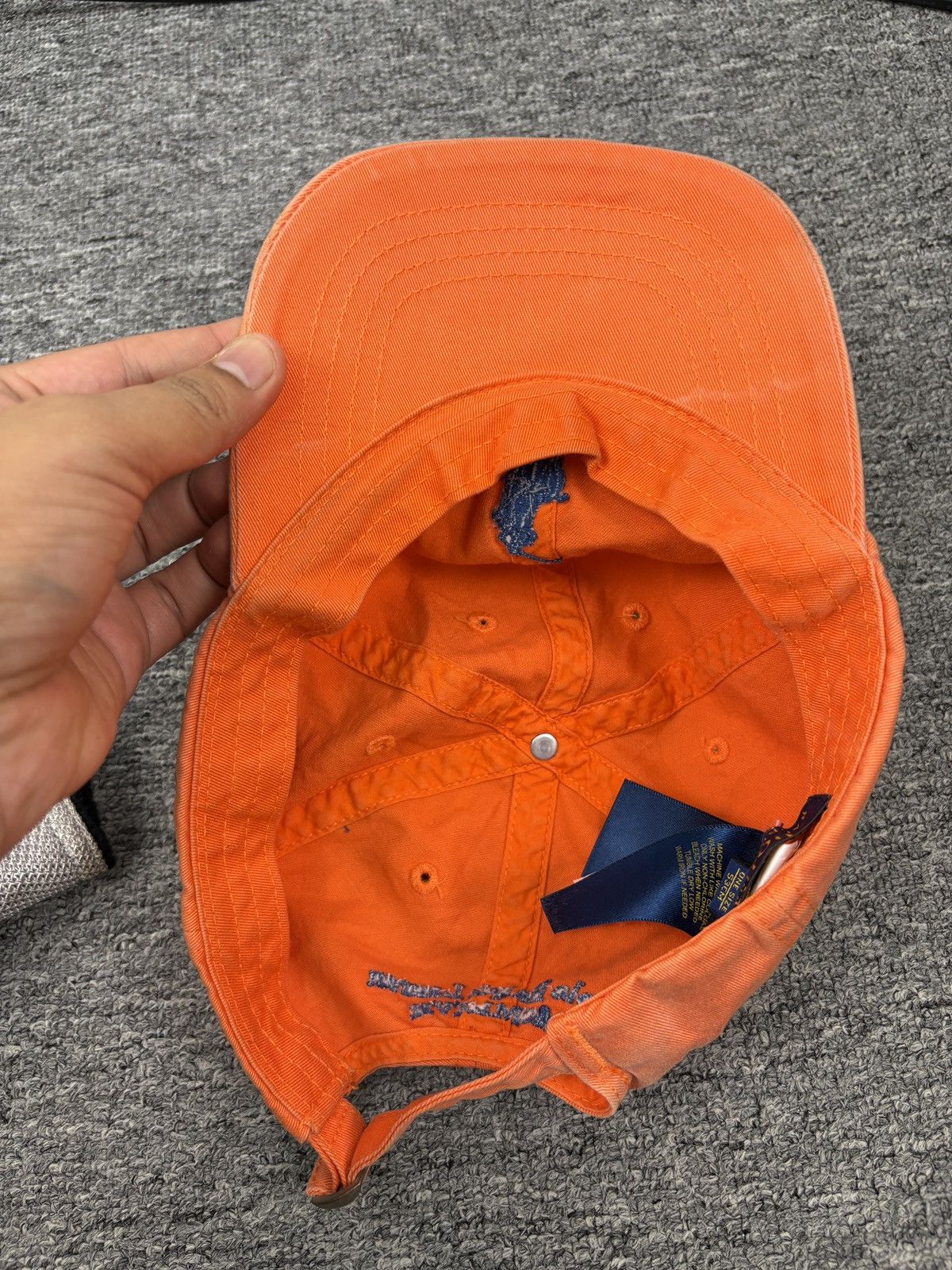 Ralph Lauren Vintage Polo Ralph Lauren Hat Baseball Cap Faded Orange Size ONE SIZE - 2 Thumbnail