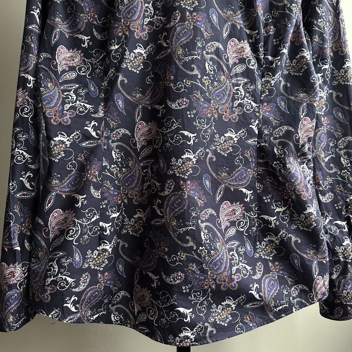 Eton Eton Paisley Print Super Slim Shirt Size L Size US L / EU 52-54 / 3 - 12 Thumbnail