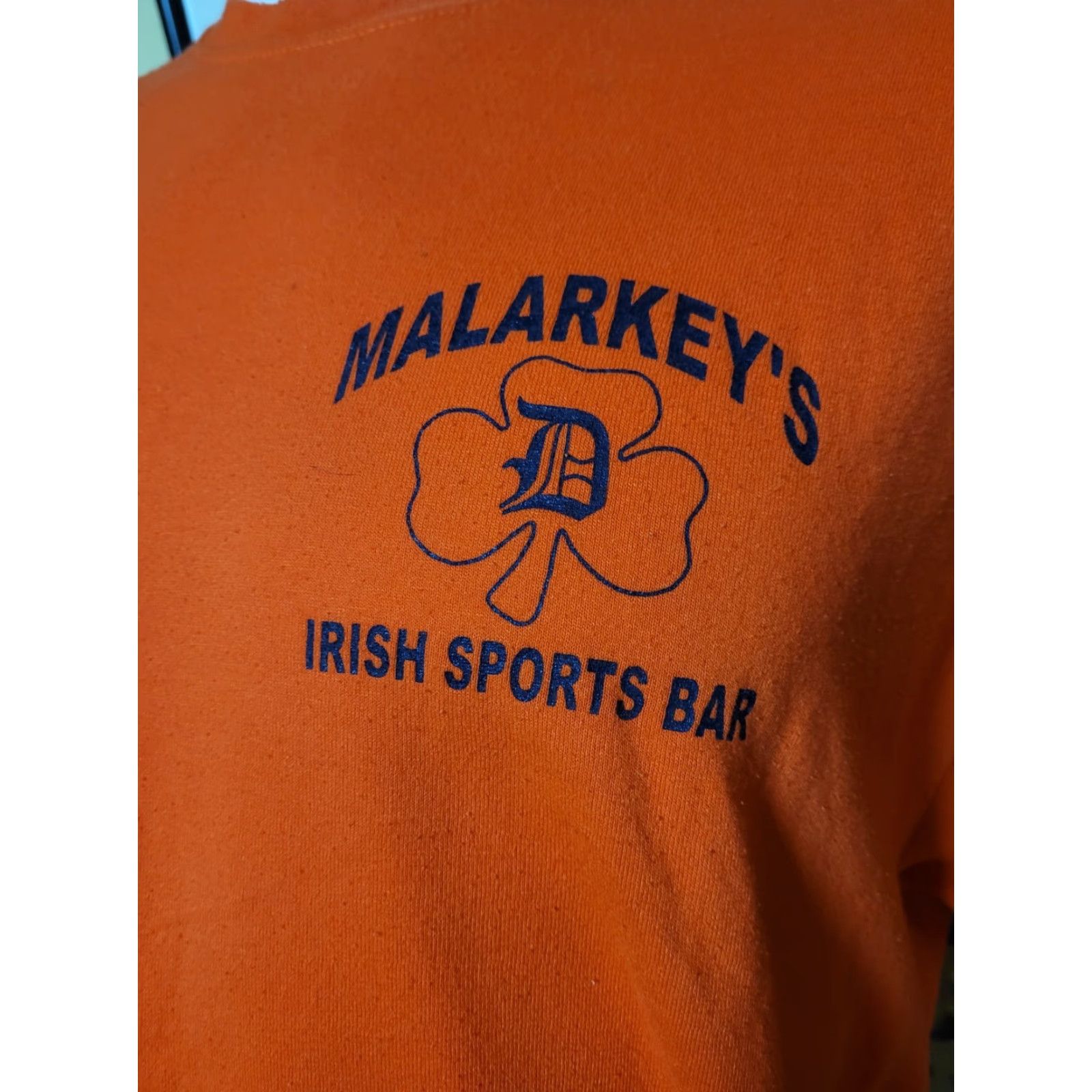 Jerzees VTG Jerzees Malarkey's Irish Sports Pub Tigers T Shirt XL Shirt Mens Cotton Blend Orange 90s Bar Sports Graphic Tee Size US XL / EU 56 / 4 - 2 Thumbnail