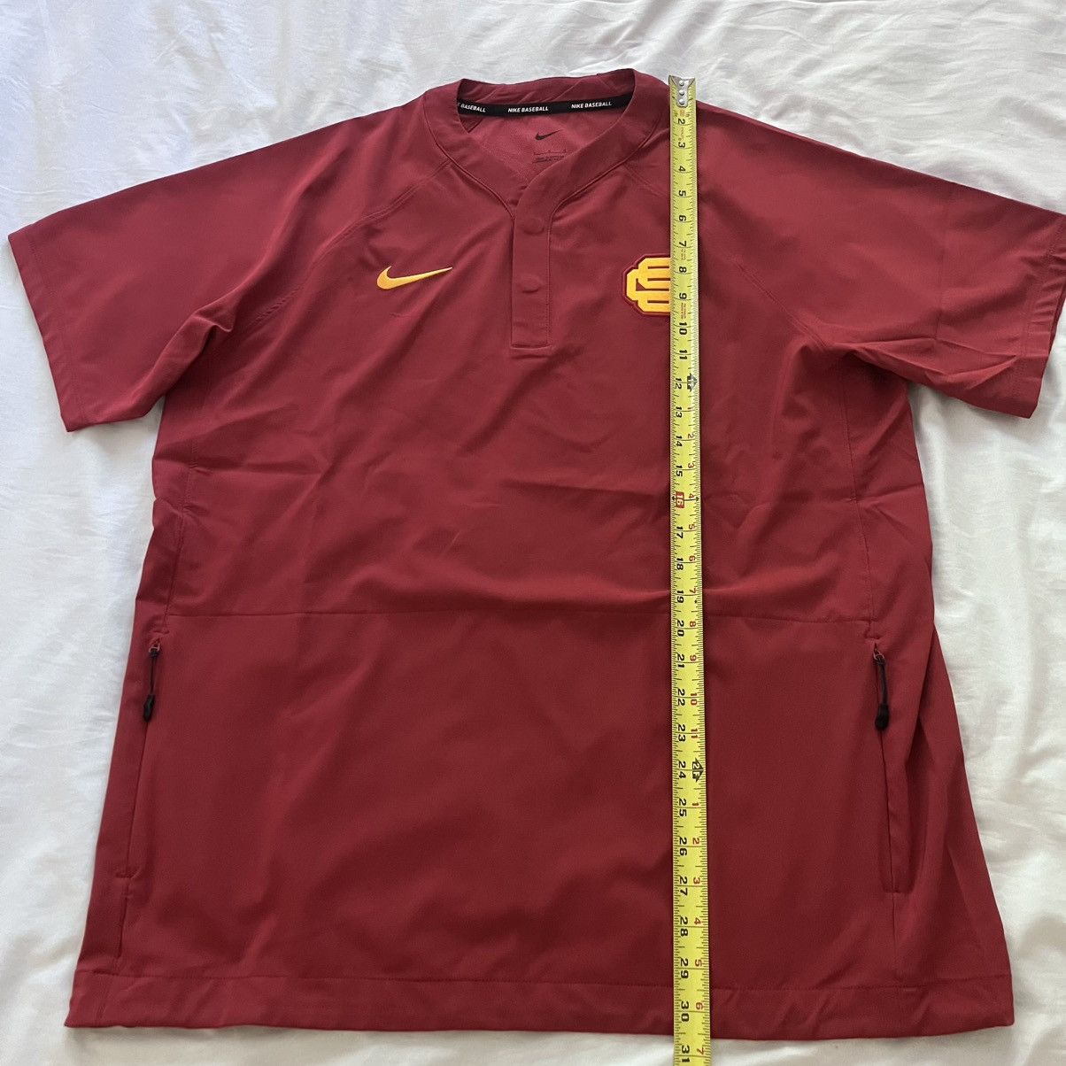 Nike Nike USC Trojans Baseball Team Issued Batting Cage Jacket Size US L / EU 52-54 / 3 - 10 Thumbnail