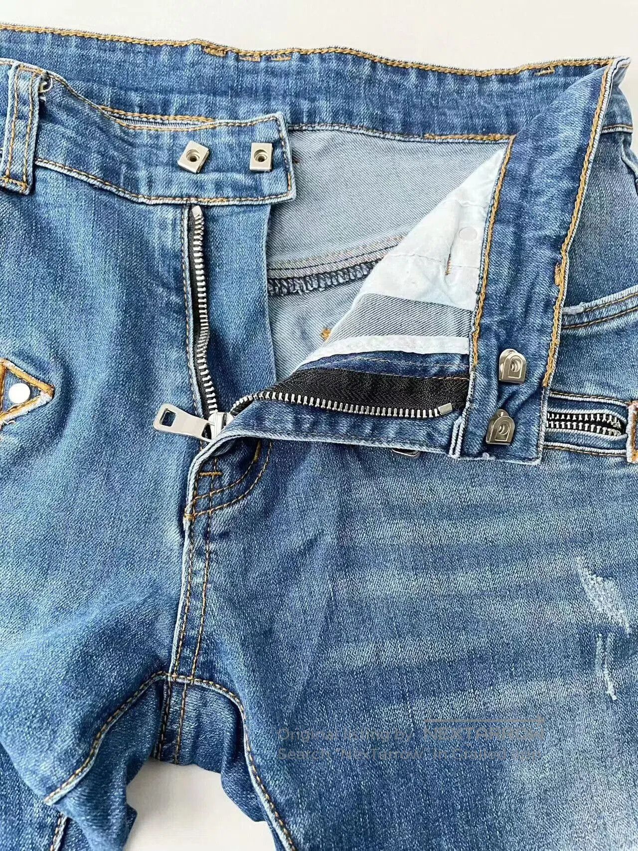 Balmain Balmain Distressed Motorcycle Denim Pants. Size US 32 / EU 48 - 2 Thumbnail