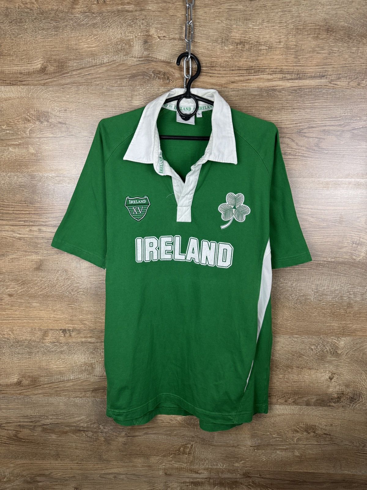 Vintage Mens Vintage Ireland Rugby polos T-shirt tee Size US L / EU 52-54 / 3 - 1 Thumbnail