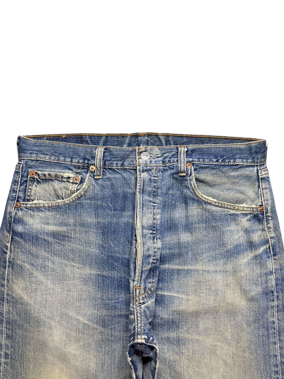 Levi's Vintage 90s Levis 501 Rusty Mud Wash Ripped Loose Jeans Size US 33 - 4 Thumbnail