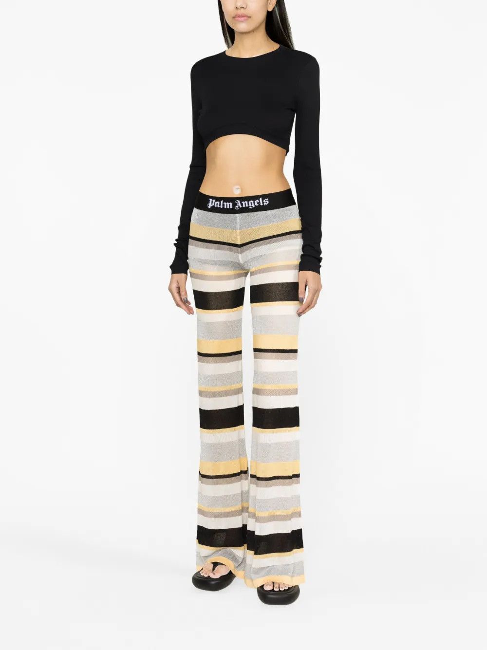 Palm Angels o1y1225 Crop Top in Black Size XXS / US 00 / IT 34 - 4 Thumbnail