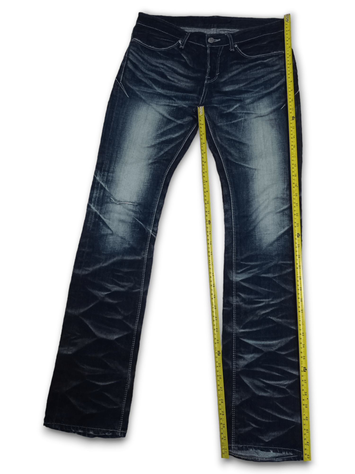 GOSTAR DE FUGA × Japanese Brand Vintage Japanese Gostar De Fuga Indigo Distressed Jeans Size US 33 - 10 Thumbnail