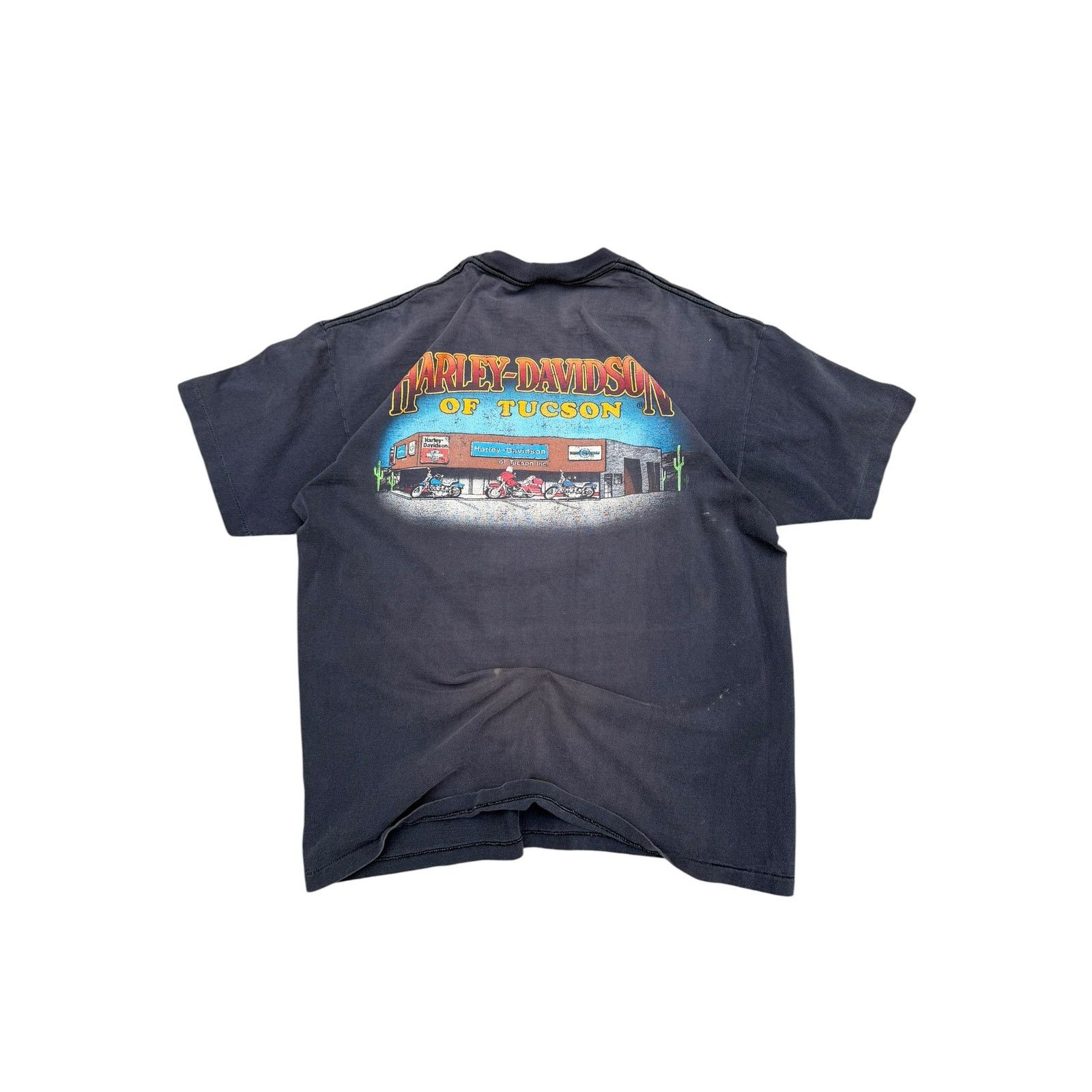 Harley Davidson 1988 Faded Harley Davidson Mount Rushmore T-Shirt Size US L / EU 52-54 / 3 - 6 Thumbnail