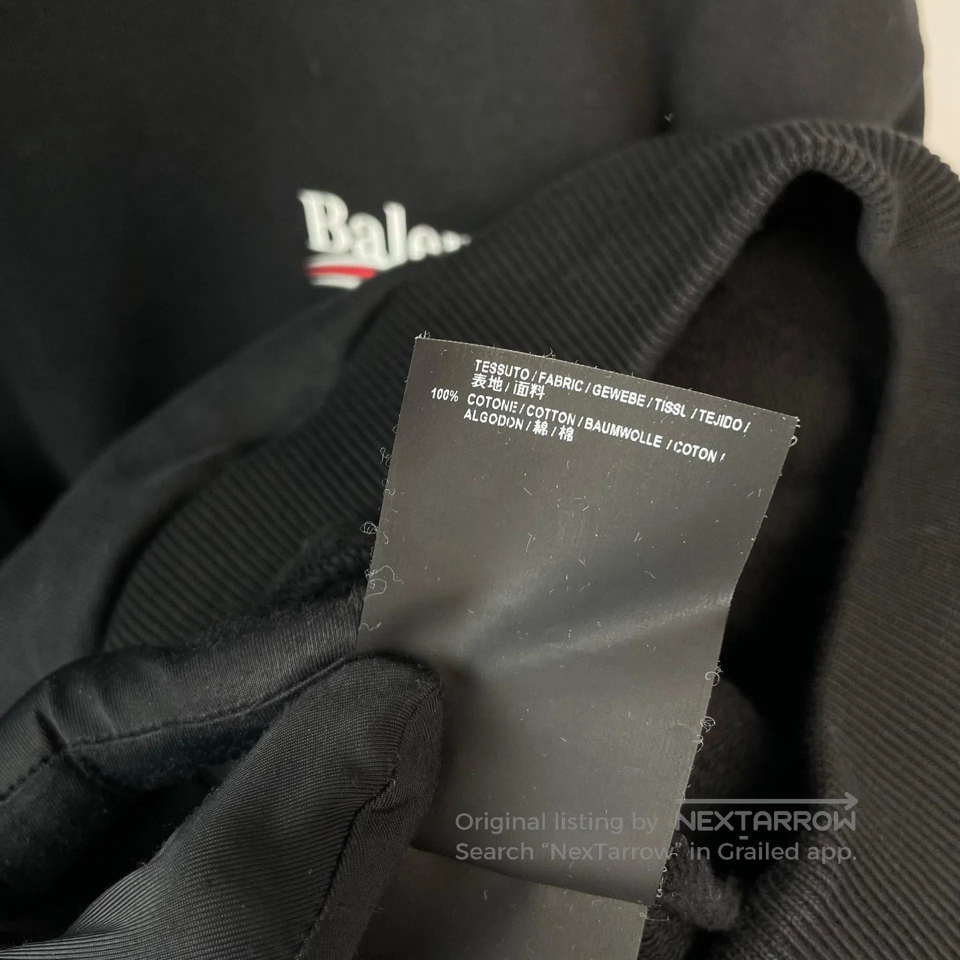 Balenciaga Balenciaga Coke Wave Logo Hooded Sweatshirt Jacket Black| Size US M / EU 48-50 / 2 - 6 Thumbnail