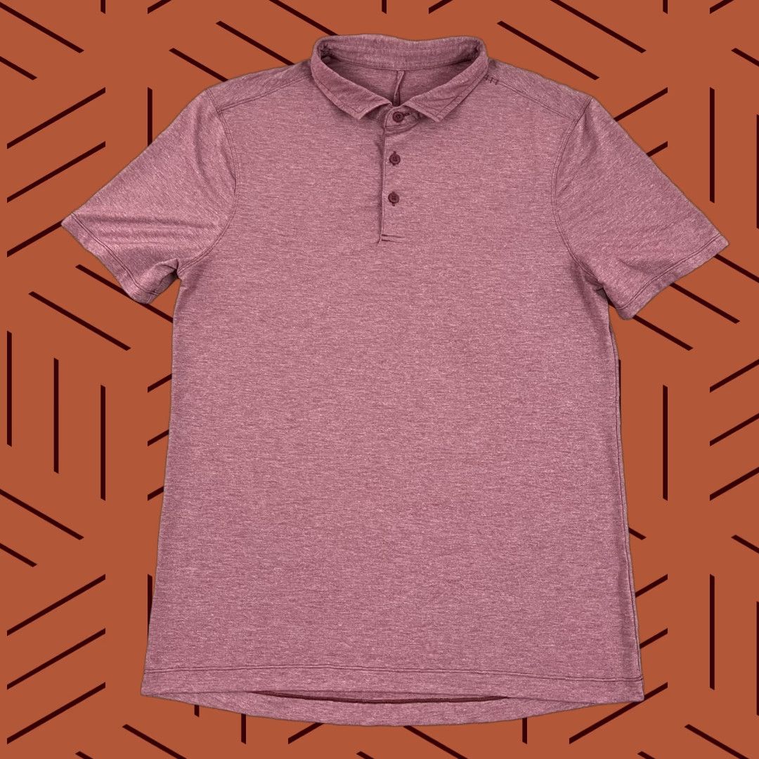 Lululemon Lululemon Polo Shirt Mens M Red Performance Golf Sport Preppy Stretch Casual Size US M / EU 48-50 / 2 - 1 Thumbnail
