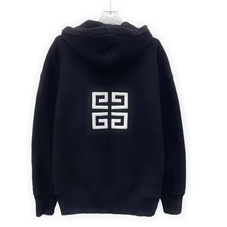Givenchy Givenchy Black Logo Letter Embroidered Cotton Hooded Draws Size US S / EU 44-46 / 1 - 2 Thumbnail