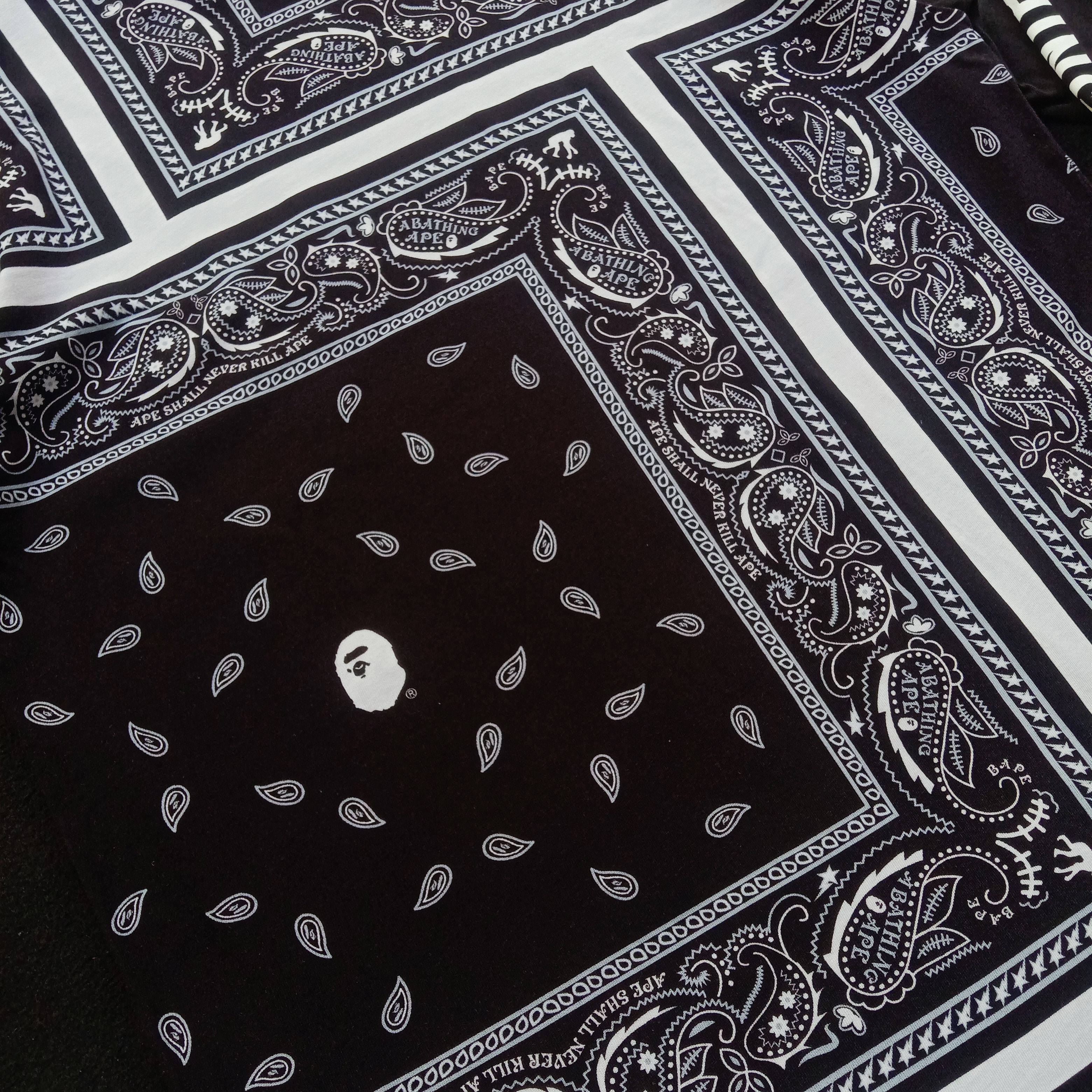 Bape Bandana Print L/S Tee (2020) Size US XL / EU 56 / 4 - 5 Thumbnail