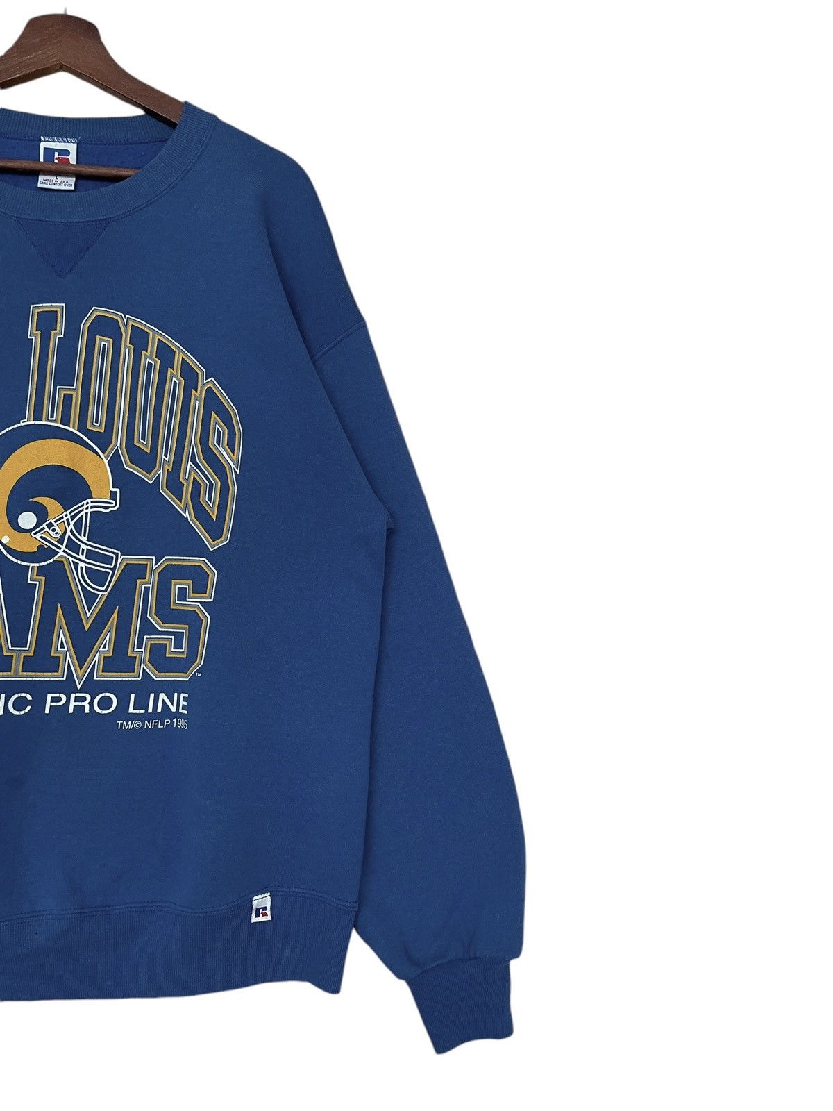 NFL × Vintage Vintage American Football St. Louis RAMS Sweatshirt 1990s Size US L / EU 52-54 / 3 - 6 Thumbnail