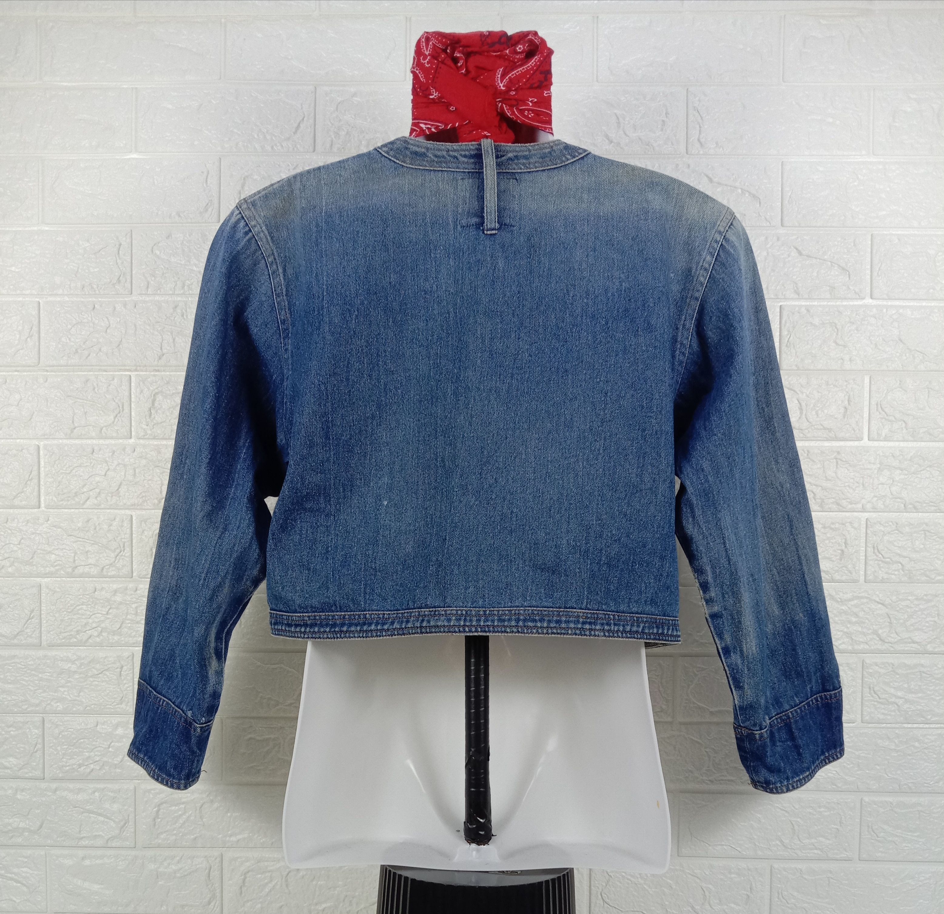 Japanese Brand Vintage Tour De Ville Pearl Snap Button Denim Jacket Size M / US 6-8 / IT 42-44 - 4 Thumbnail