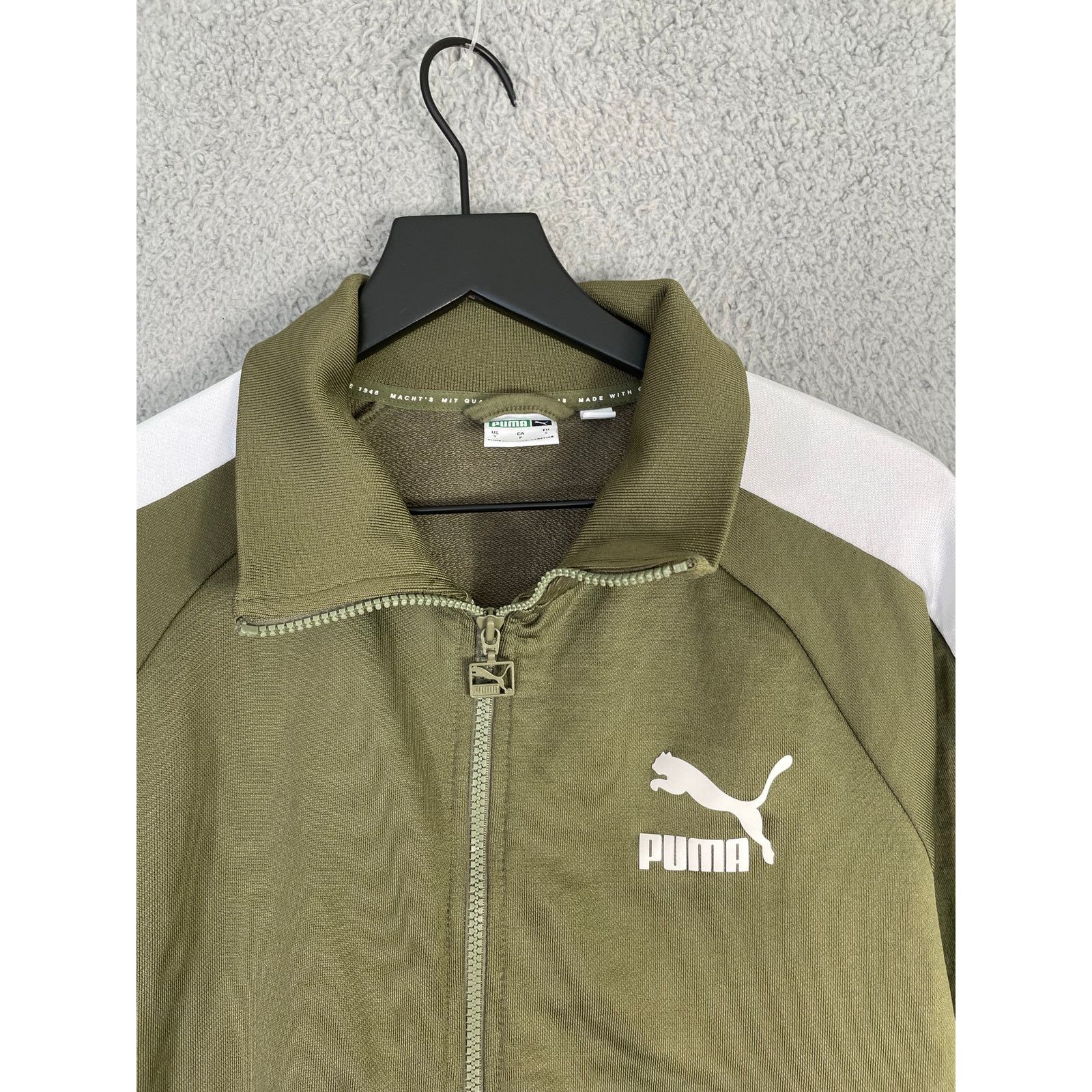 Puma Puma Women's Olive Green Track Jacket Size Small Size S / US 4 / IT 40 - 9 Thumbnail
