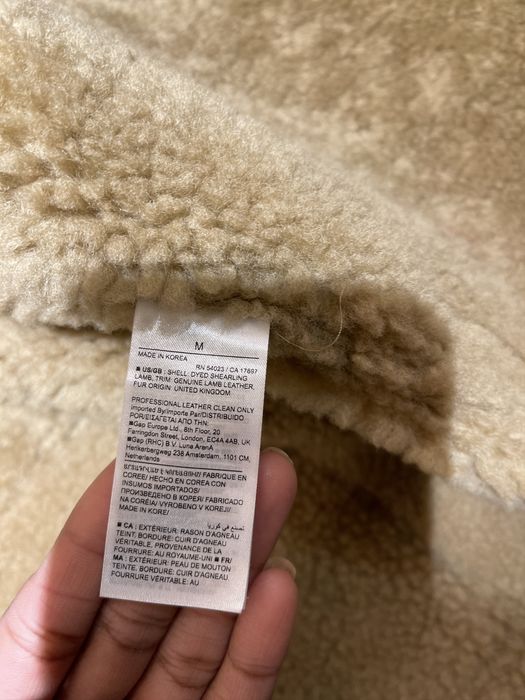 Banana Republic Shearling Flight Jacket Grailed